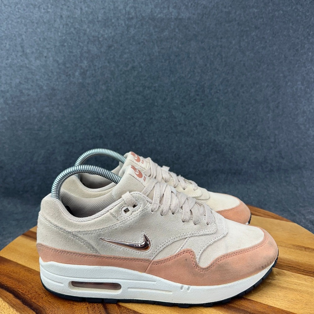 Nike Air Max 1 Premium Pink Guava Ice Suede AA0512-800 Womens 8.5